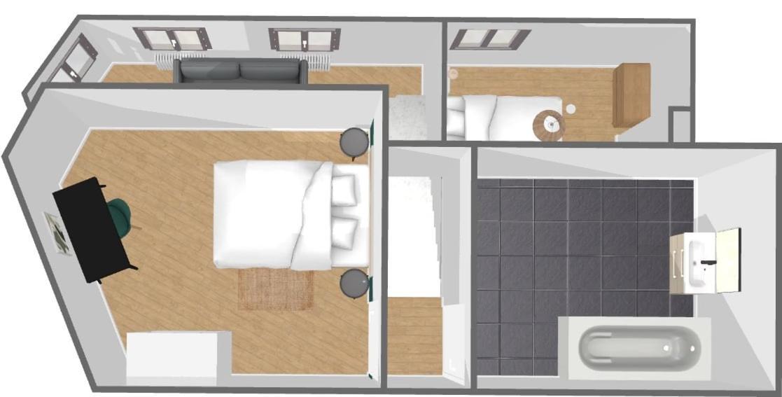 Duplex 2 Bedrooms 2 Bath Lille Exteriör bild
